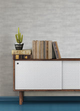 Advantage Dermot Silver Horizontal Stripe Wallpaper