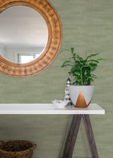 Advantage Dermot Light Green Horizontal Stripe Wallpaper