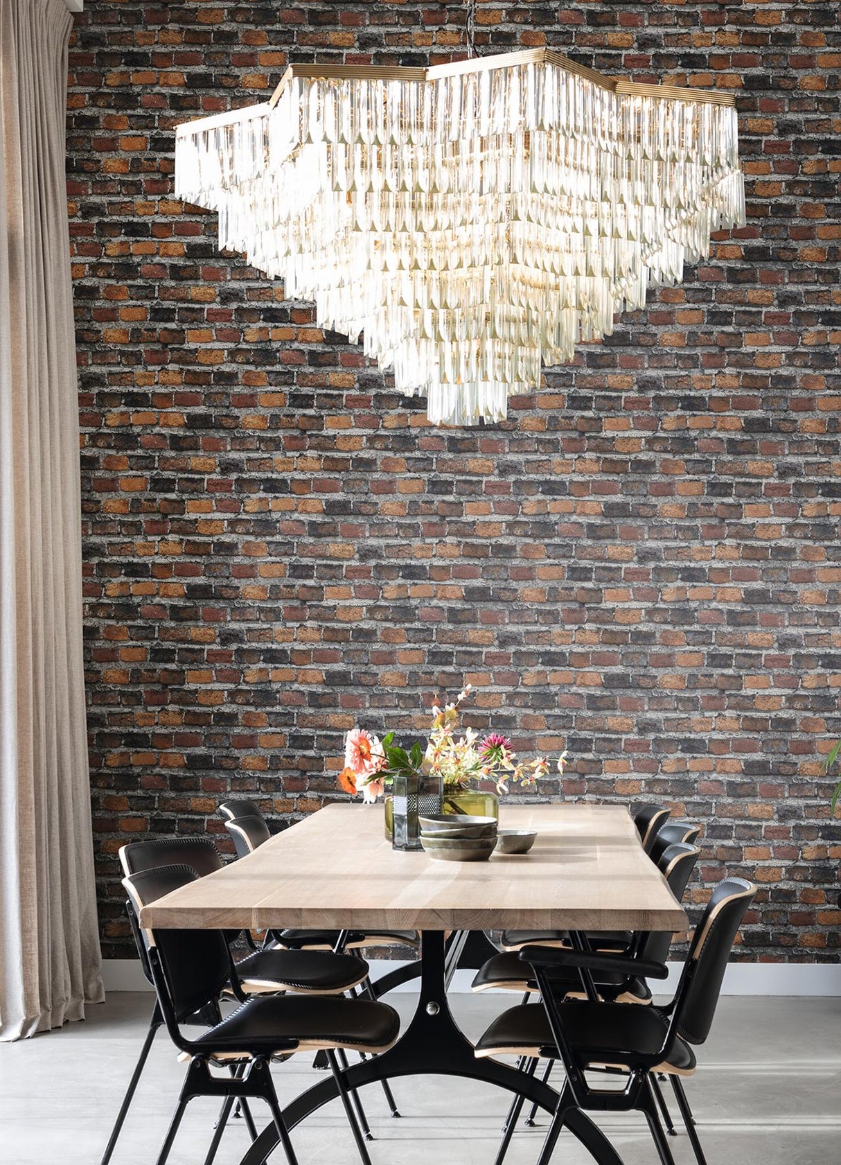 Advantage Lennox Rust Brick Wallpaper