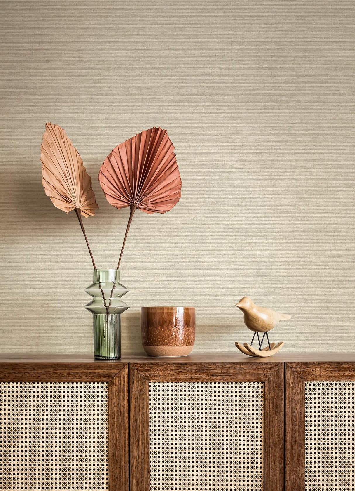 Advantage Estefan Cream Distressed Texture Wallpaper