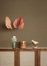 Advantage Canseco Brown Distressed Texture Wallpaper