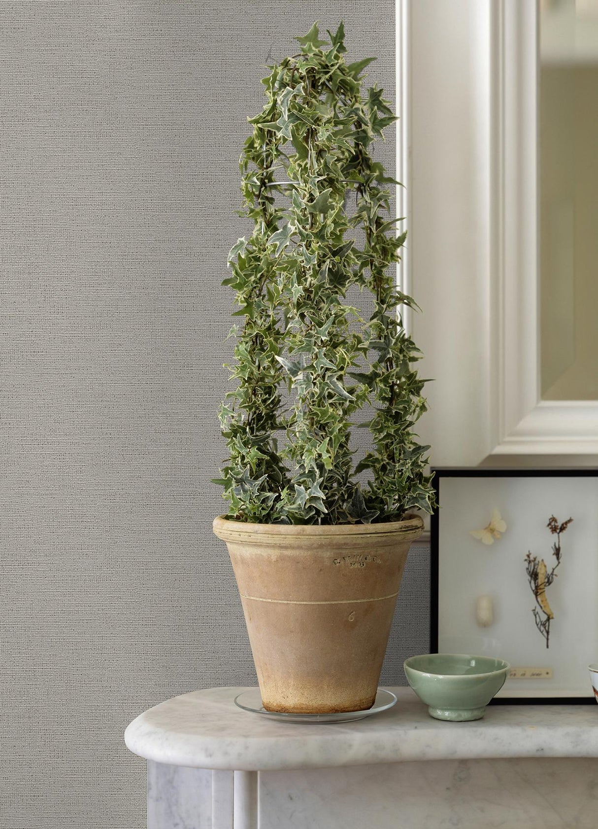 Advantage Canseco Grey Distressed Texture Wallpaper