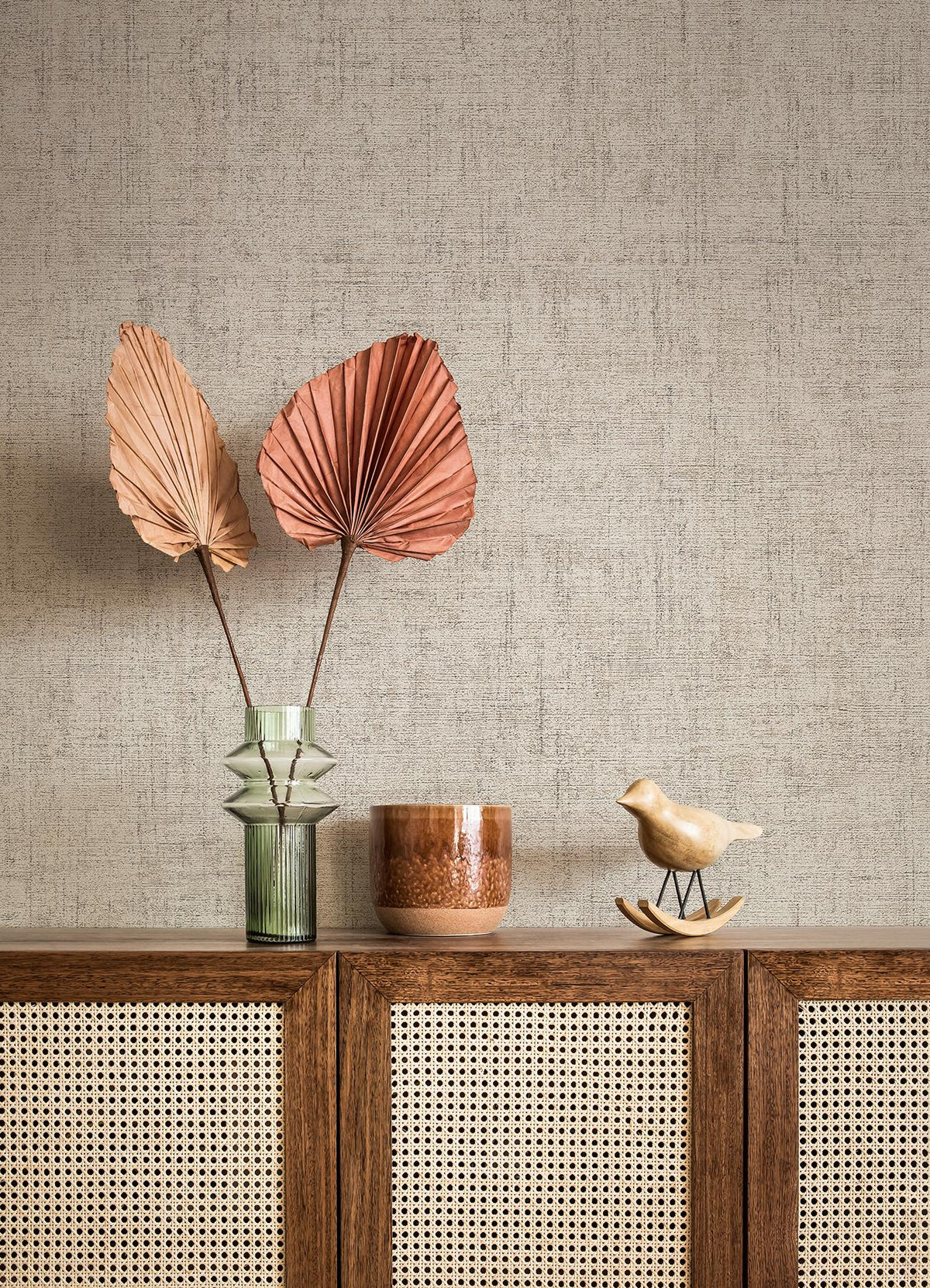 Advantage Yurimi Grey Distressed Wallpaper