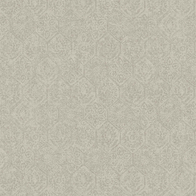 Advantage Edsel Grey Geometric Wallpaper