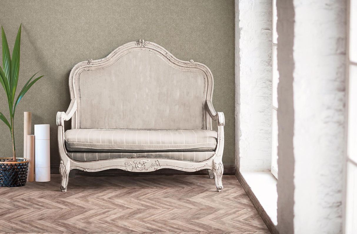 Advantage Edsel Grey Geometric Wallpaper