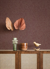 Advantage Edsel Maroon Geometric Wallpaper