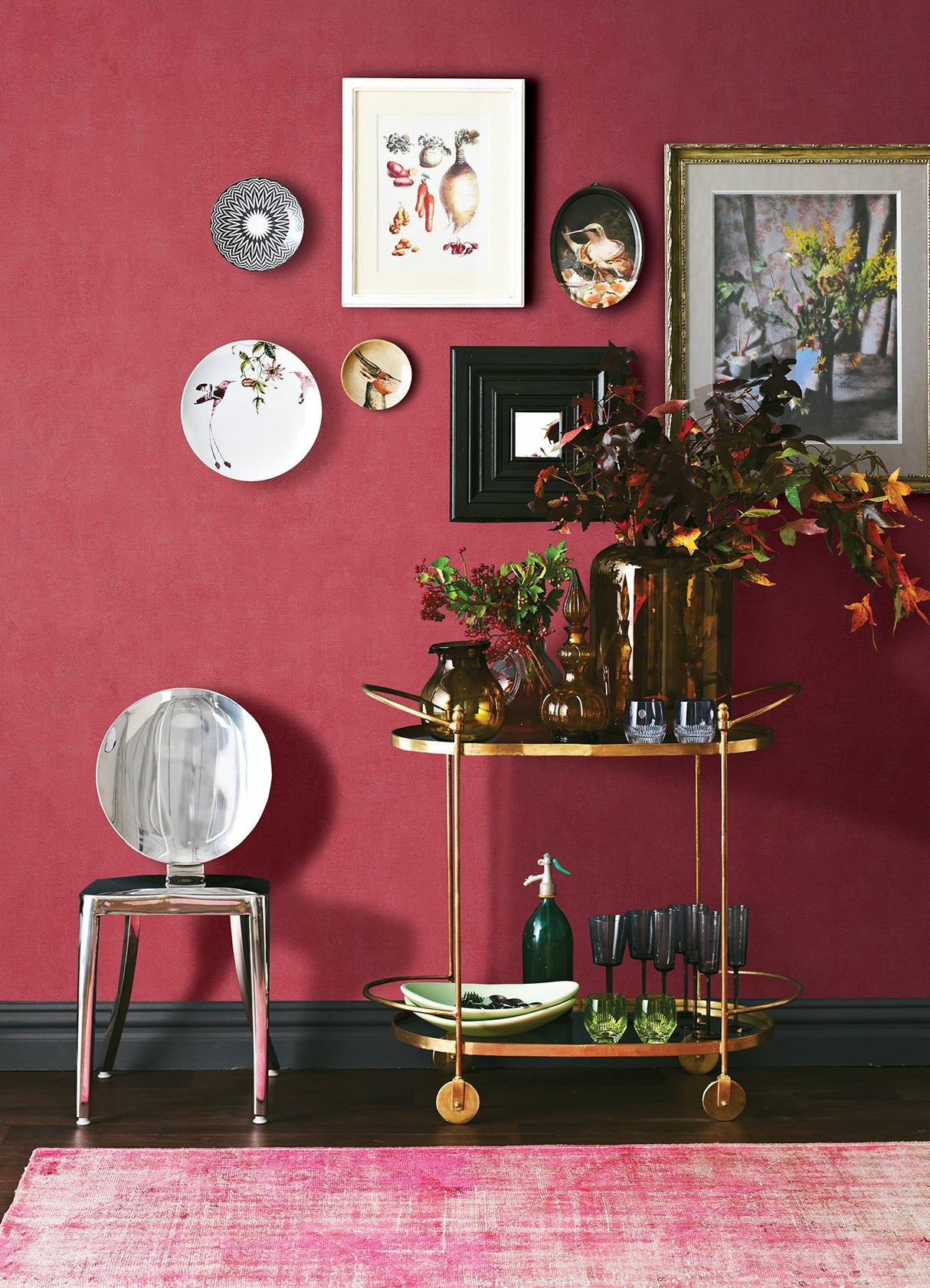 Advantage Riomar Red Distressed Texture Wallpaper