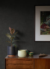 Advantage Carrero Black Plaster Texture Wallpaper
