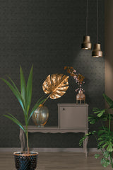 Advantage Peugot Black Geometric Wallpaper