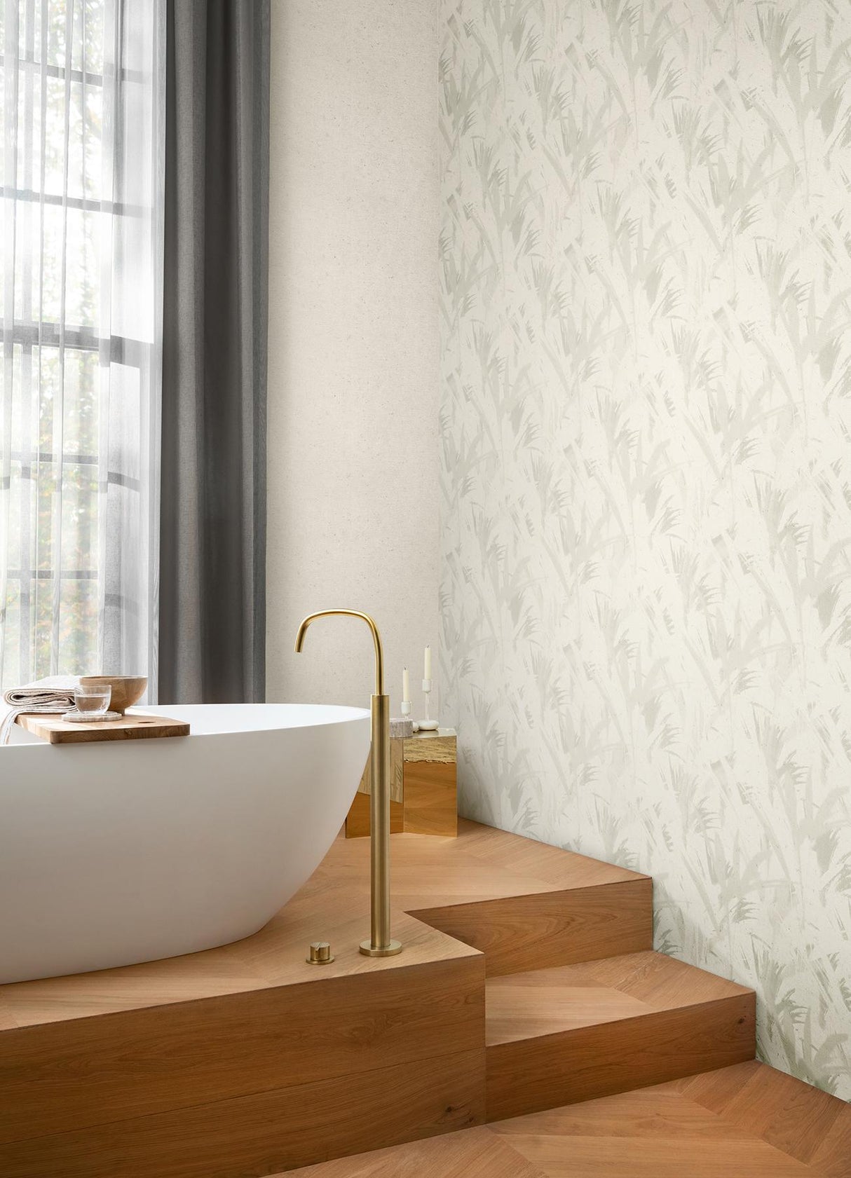 Advantage Chet Sage Spray Wallpaper