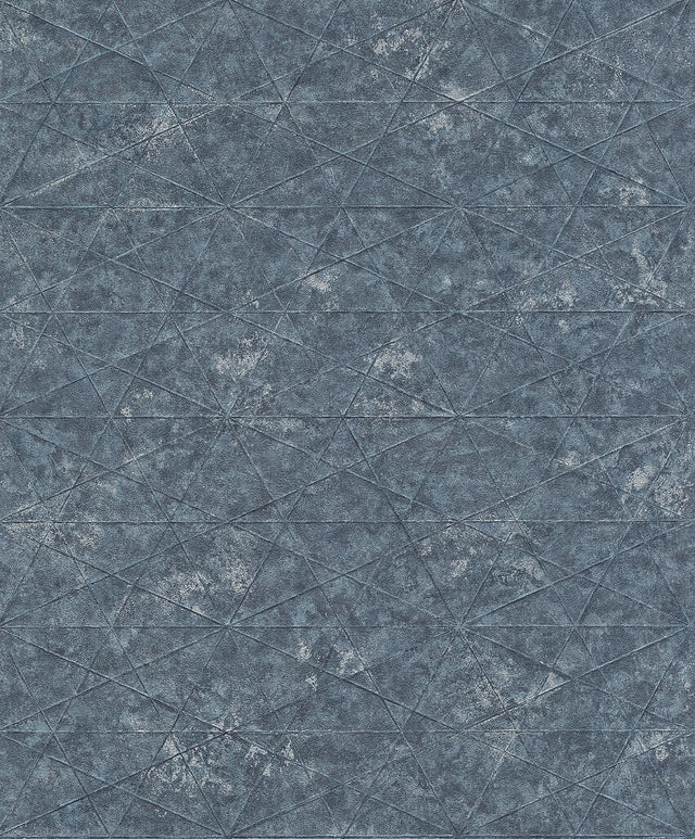 Advantage Seth Indigo Triangle Wallpaper