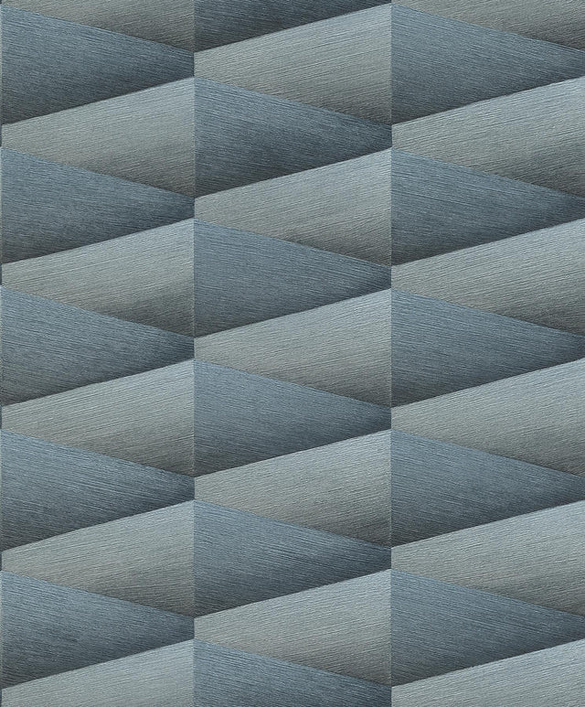 Advantage Shae Indigo Geo Wallpaper