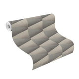 Advantage Shae Dark Grey Geo Wallpaper