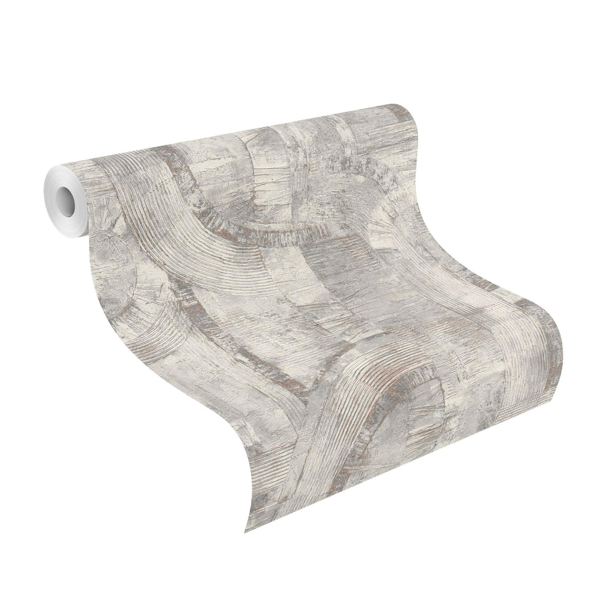Advantage Abe Light Grey Geo Wallpaper