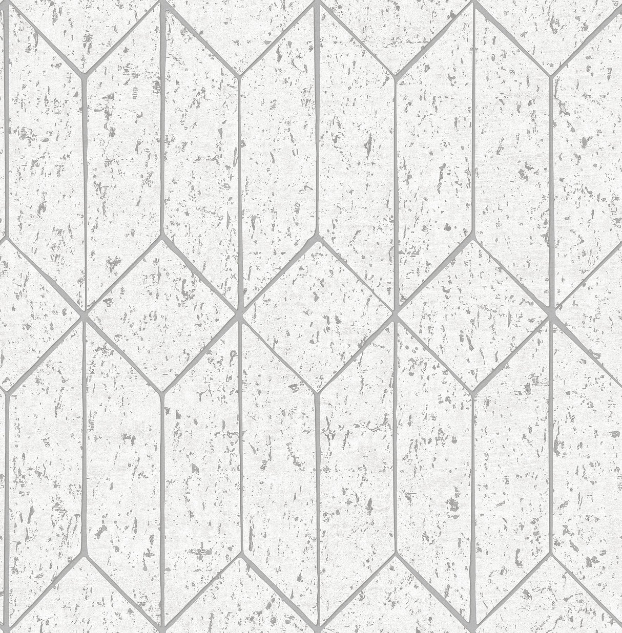 Advantage Hayden White Concrete Trellis Wallpaper