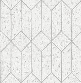 Advantage Hayden White Concrete Trellis Wallpaper