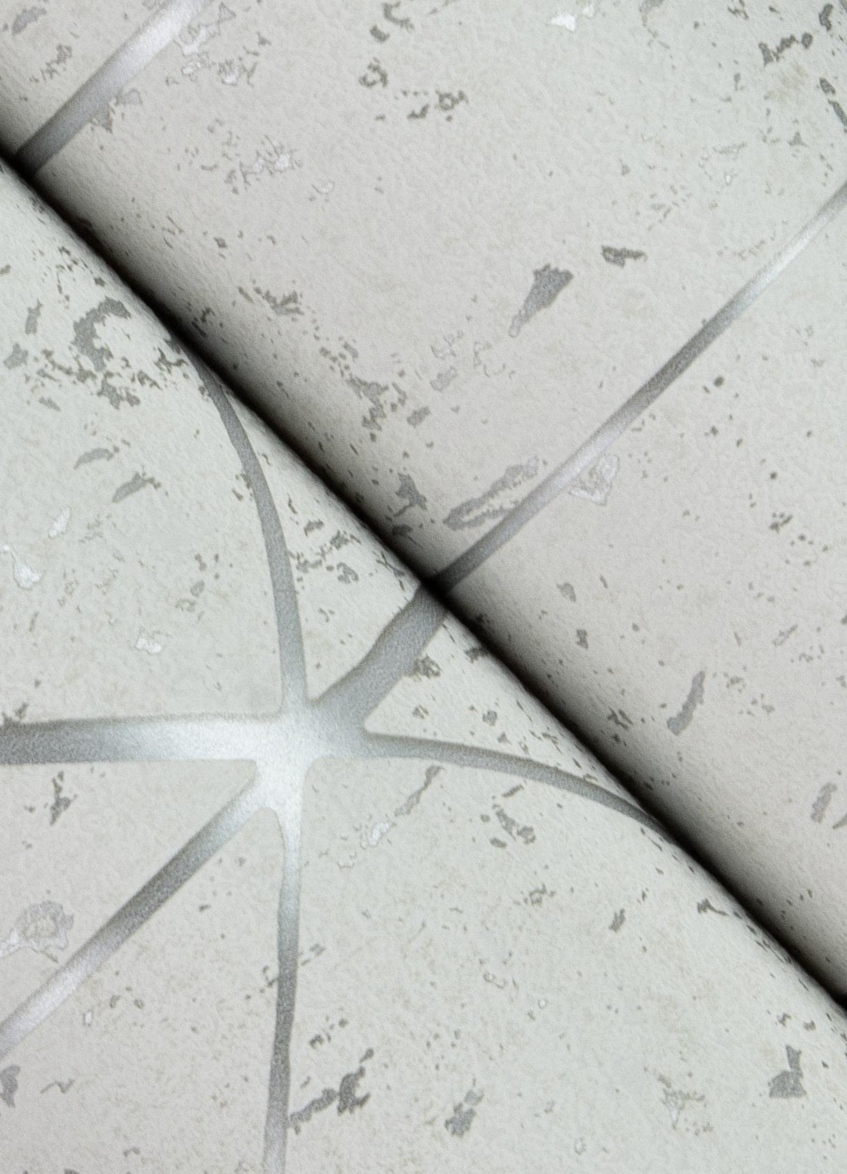 Advantage Hayden White Concrete Trellis Wallpaper