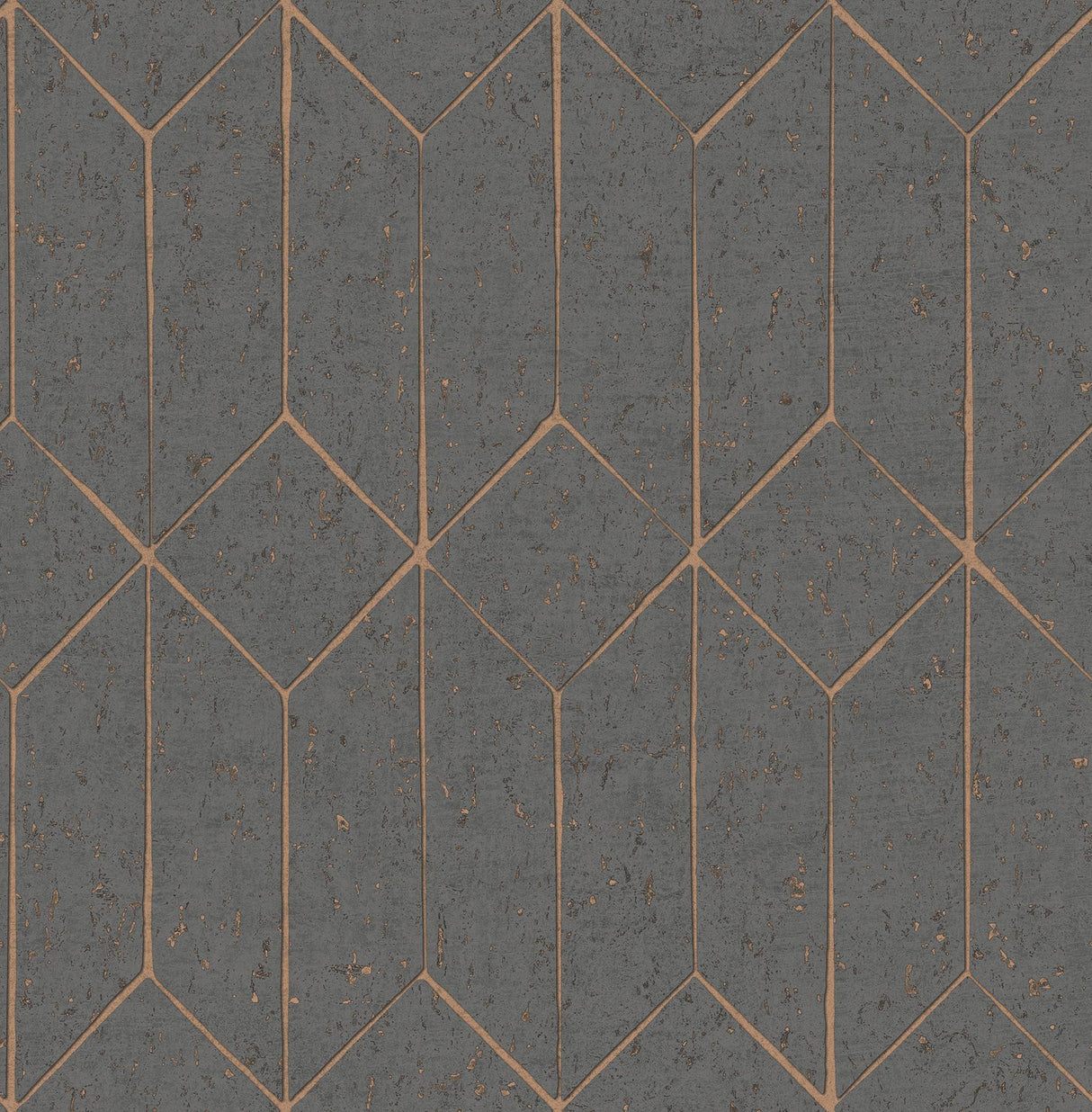 Advantage Hayden Charcoal Concrete Trellis Wallpaper