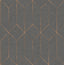 Advantage Hayden Charcoal Concrete Trellis Wallpaper
