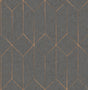 Advantage Hayden Charcoal Concrete Trellis Wallpaper
