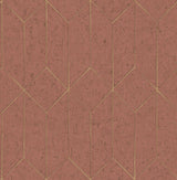 Advantage Hayden Raspberry Concrete Trellis Wallpaper