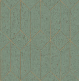 Advantage Hayden Mint Concrete Trellis Wallpaper