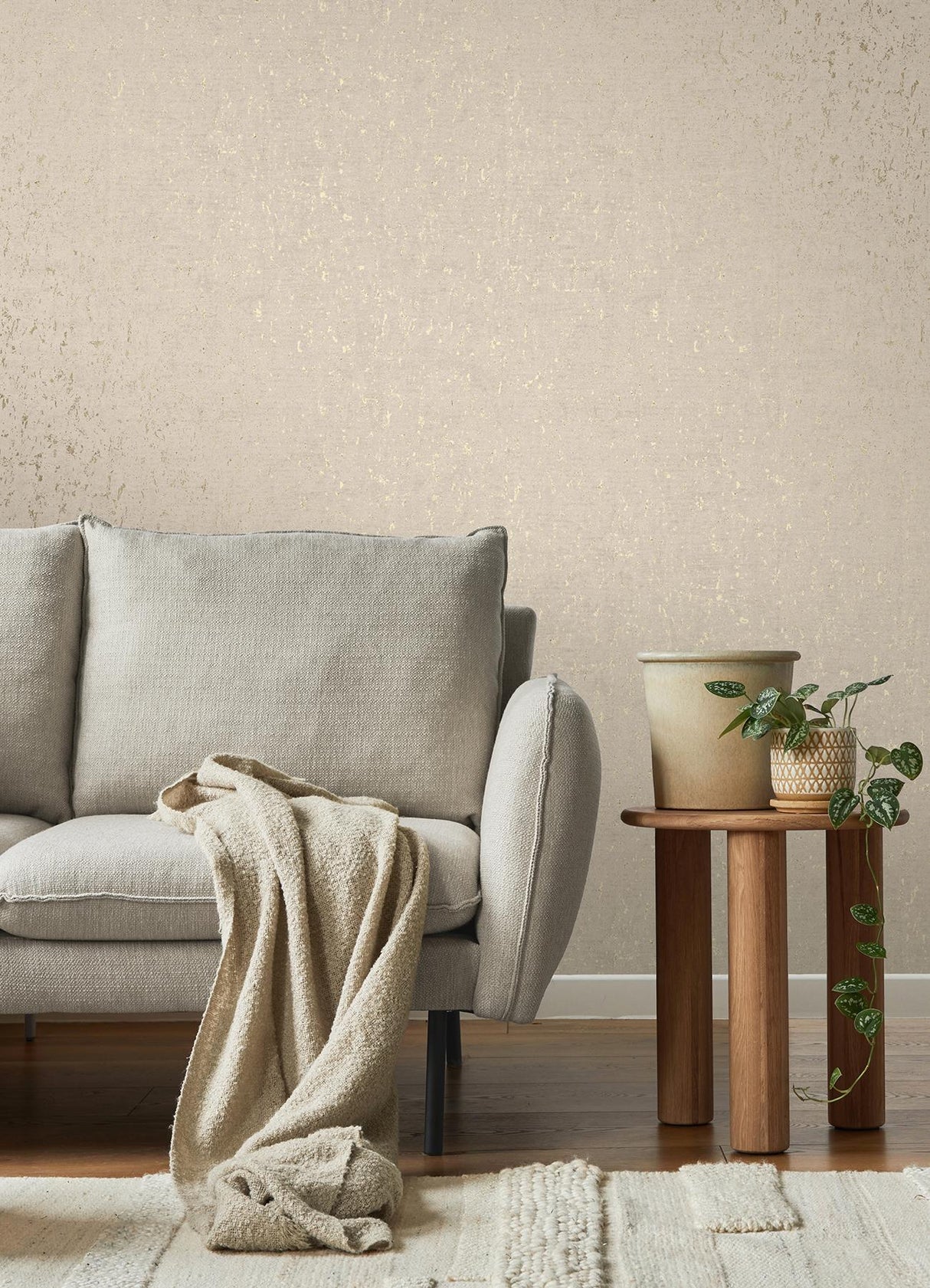 Advantage Callie Bone Concrete Wallpaper