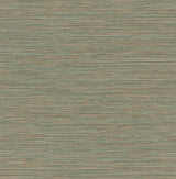 Advantage Alton Copper Faux Grasscloth Wallpaper
