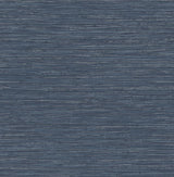 Advantage Alton Indigo Faux Grasscloth Wallpaper