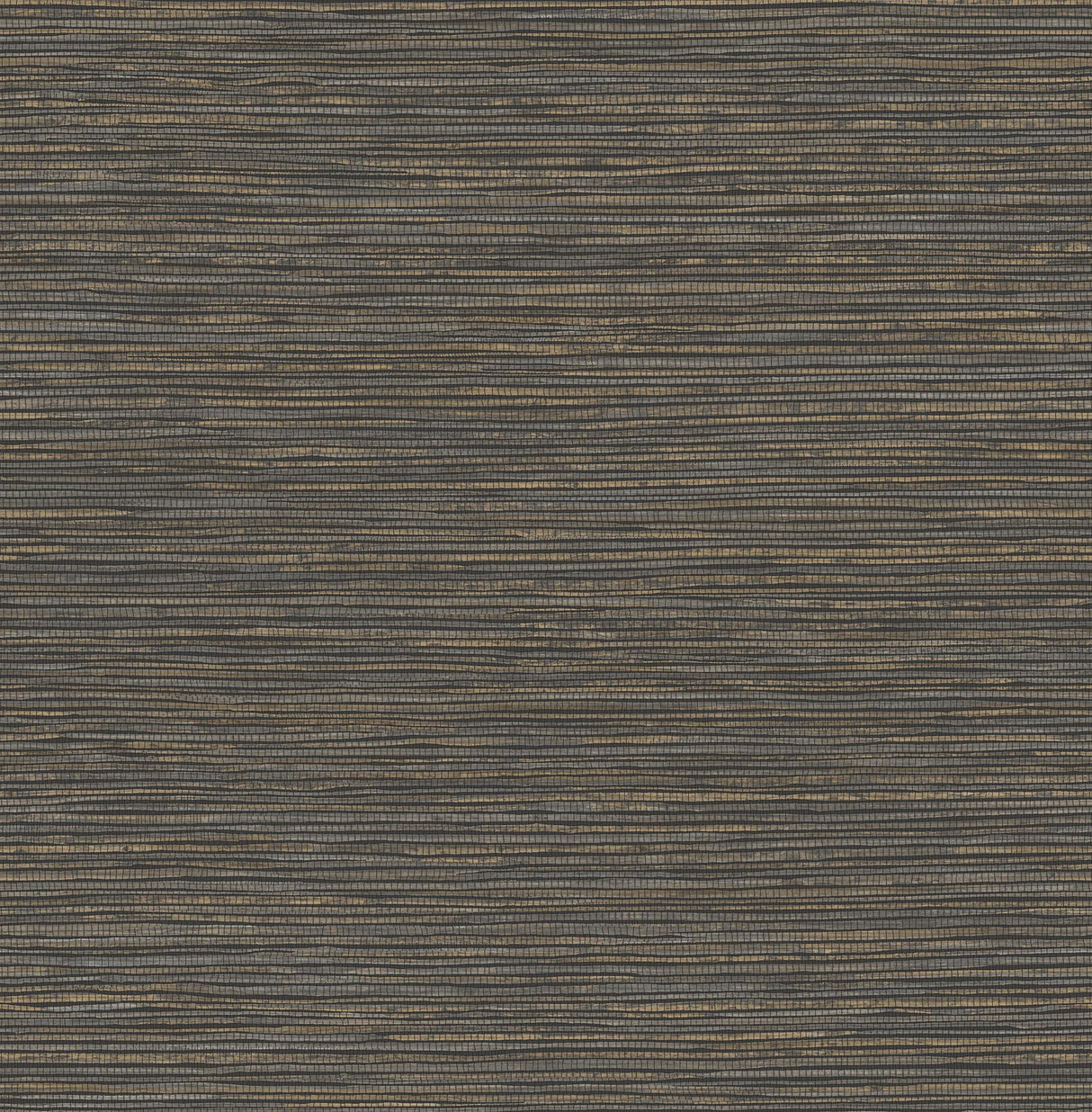 Advantage Alton Black Faux Grasscloth Wallpaper