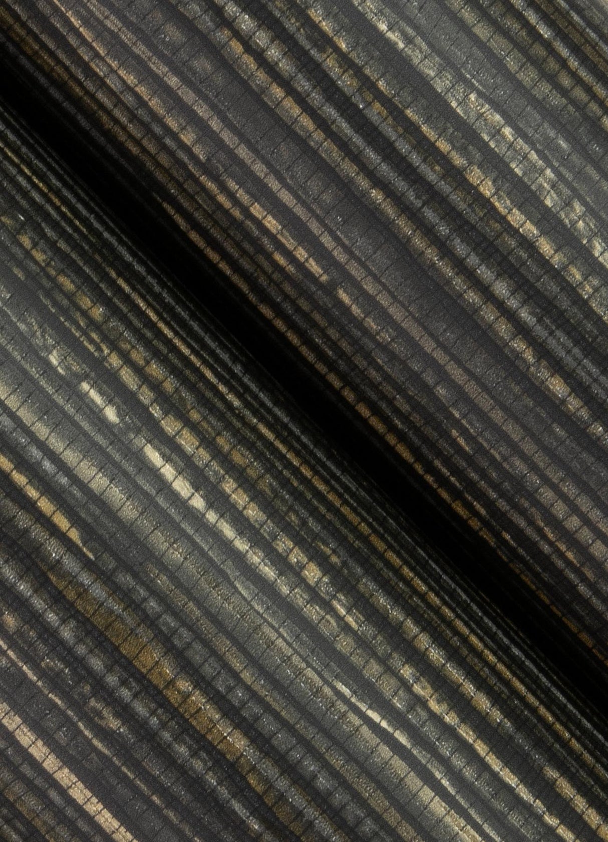 Advantage Alton Black Faux Grasscloth Wallpaper