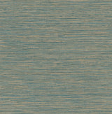 Advantage Alton Teal Faux Grasscloth Wallpaper