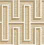 Advantage Henley Wheat Geometric Grasscloth Wallpaper