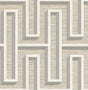 Advantage Henley Taupe Geometric Grasscloth Wallpaper