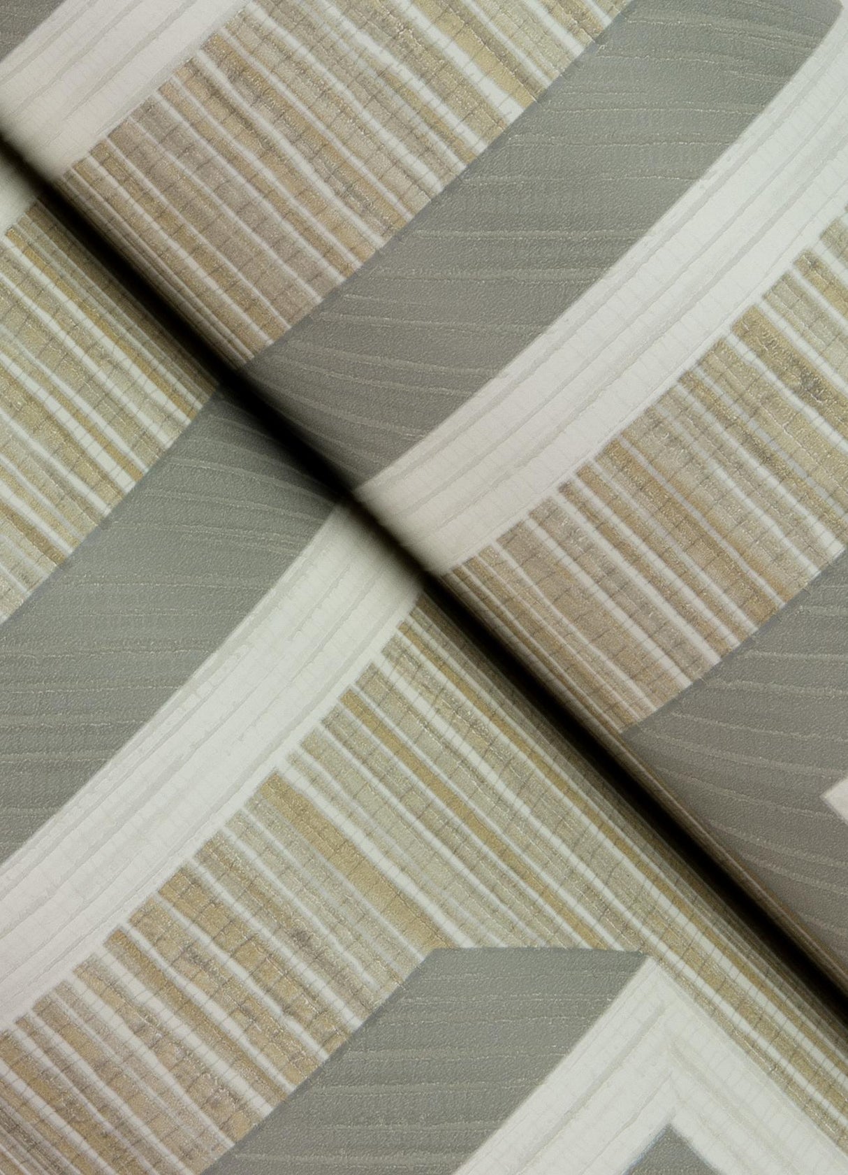 Advantage Henley Taupe Geometric Grasscloth Wallpaper