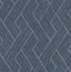 Advantage Ember Indigo Geometric Basketweave Wallpaper