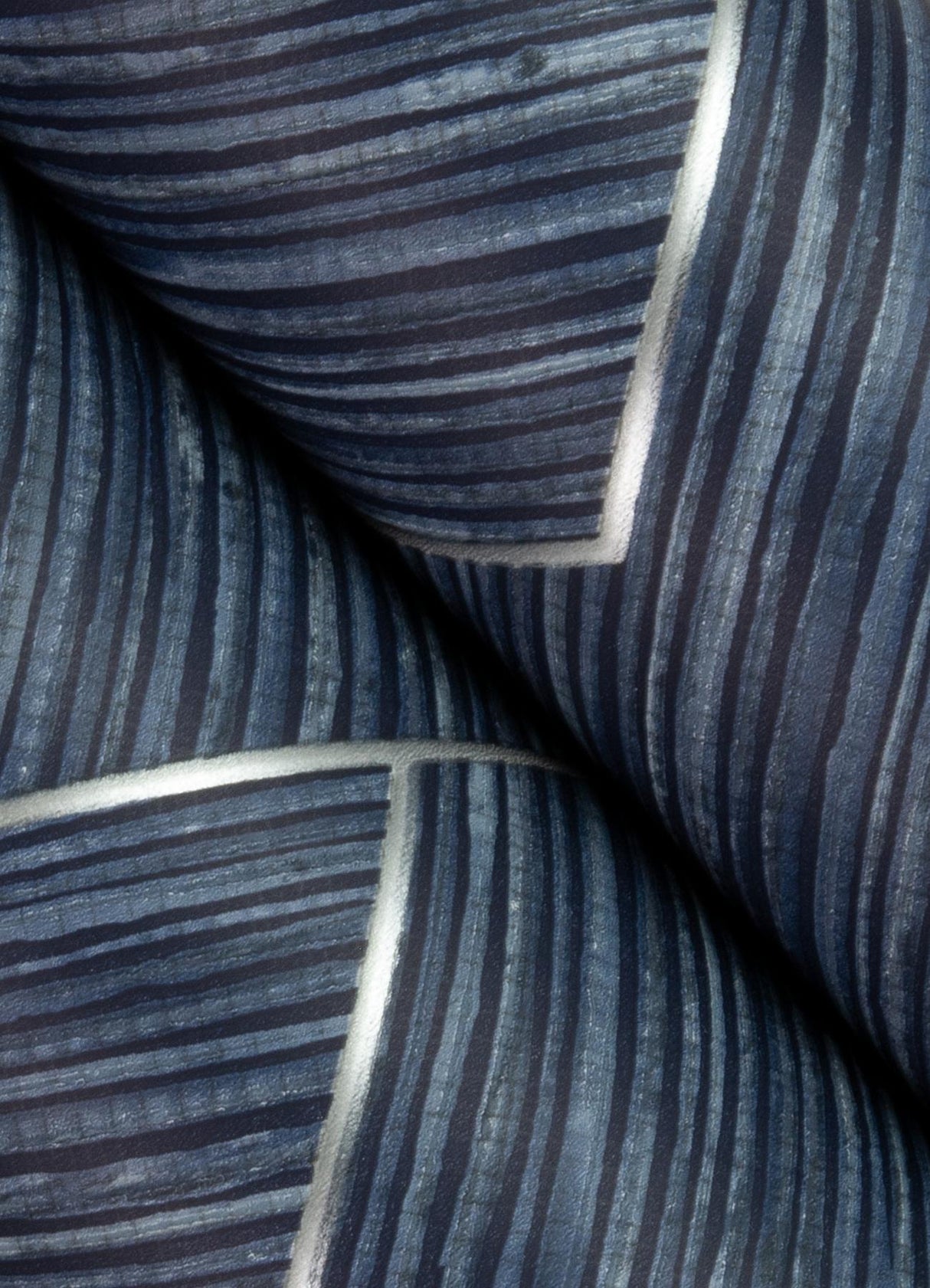 Advantage Ember Indigo Geometric Basketweave Wallpaper