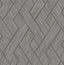 Advantage Ember Grey Geometric Basketweave Wallpaper