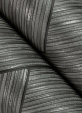 Advantage Ember Grey Geometric Basketweave Wallpaper