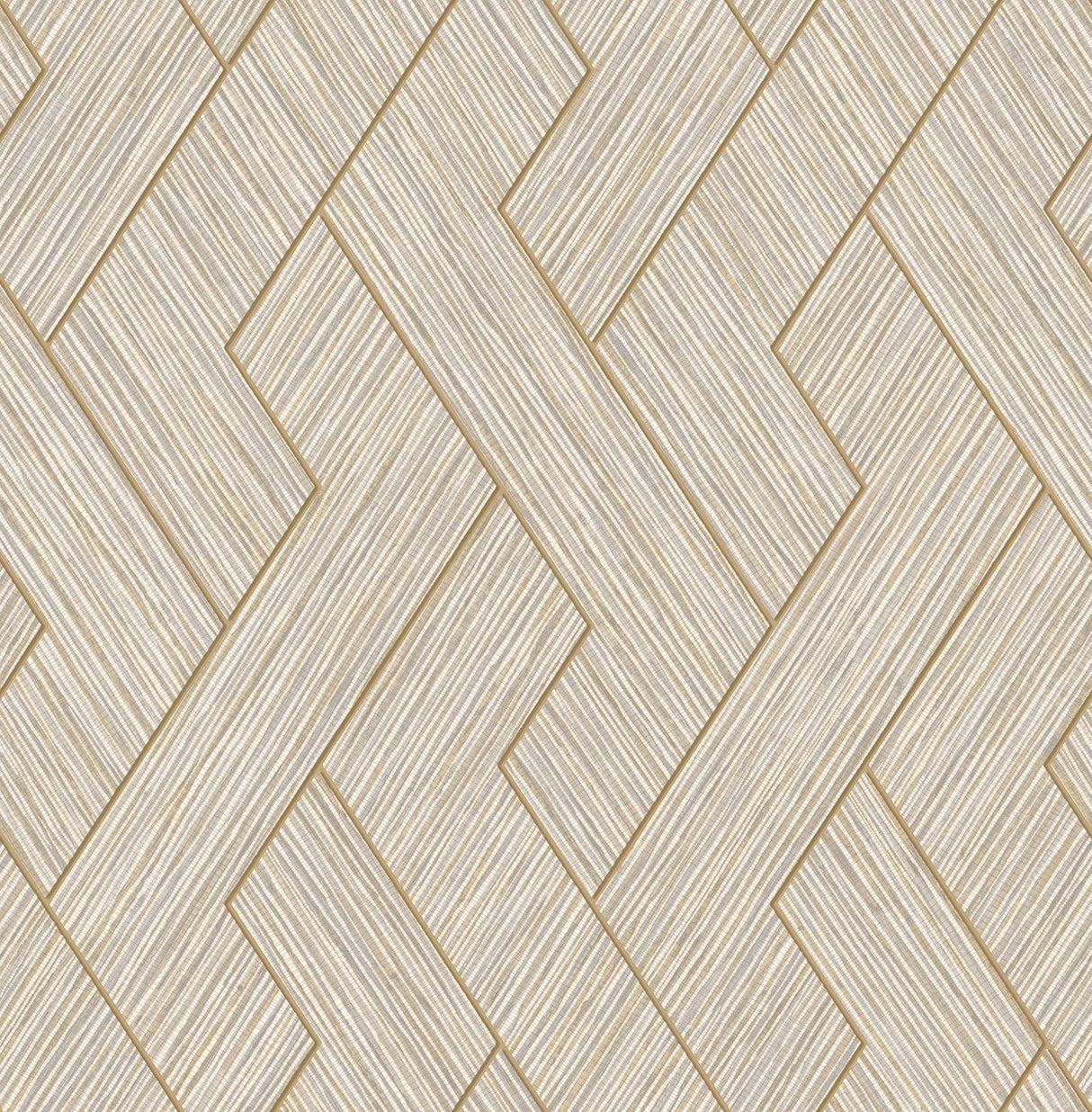 Advantage Ember Taupe Geometric Basketweave Wallpaper
