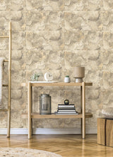Advantage Aria Neutral Marbled Tile Wallpaper