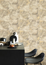 Advantage Aria Neutral Marbled Tile Wallpaper