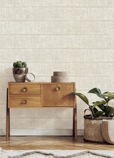 Advantage Blake Bone Texture Stripe Wallpaper