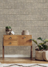 Advantage Blake Light Grey Texture Stripe Wallpaper