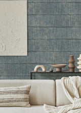 Advantage Blake Denim Texture Stripe Wallpaper