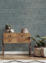 Advantage Blake Denim Texture Stripe Wallpaper