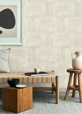 Advantage Jasper Ivory Block Texture Wallpaper