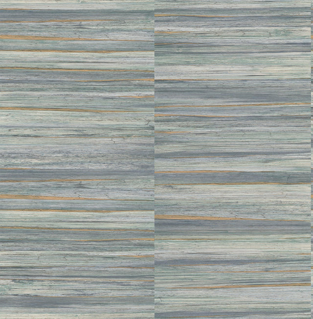 Advantage Rowan Blue Faux Grasscloth Wallpaper