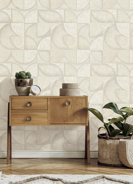 Advantage Addison Stone Retro Geo Wallpaper