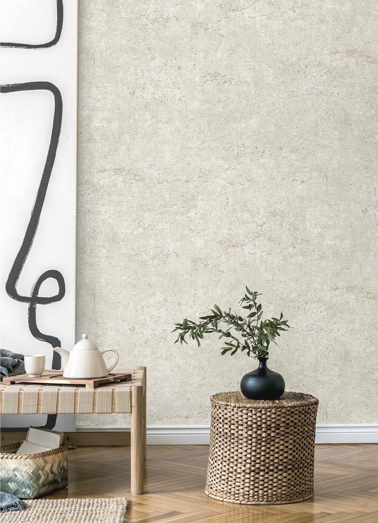 Advantage Colt Stone Cement Wallpaper